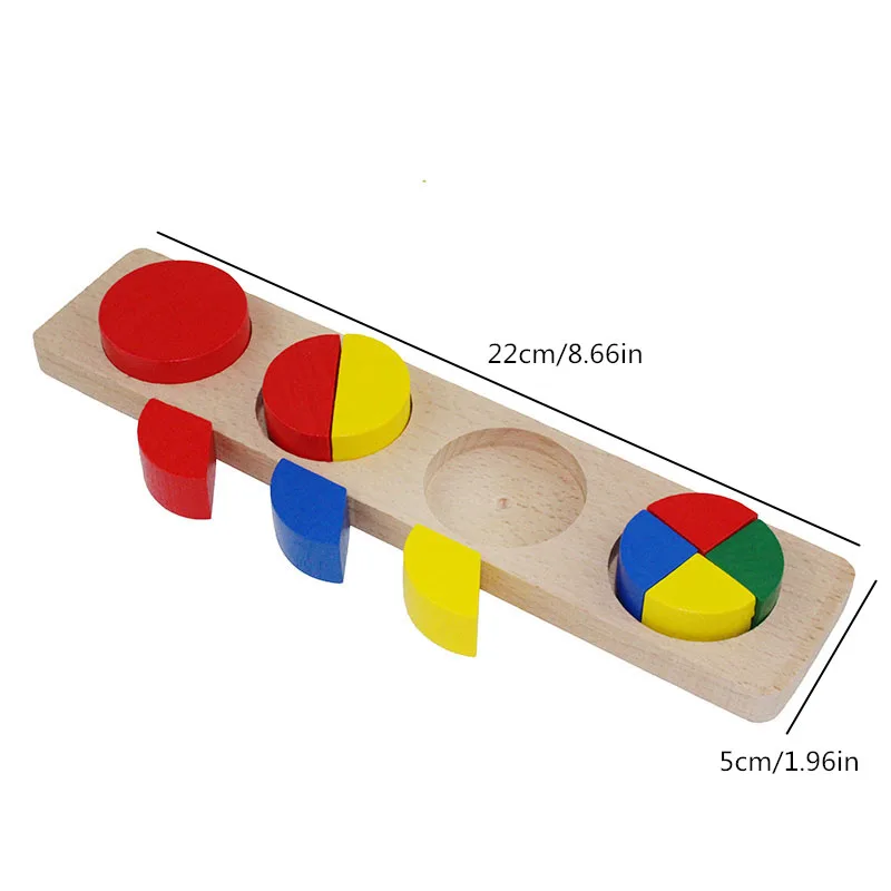 Montessori Baby Toys Wood Preschool Teaching Materials Learning Education Games Combination Geometry Shapes