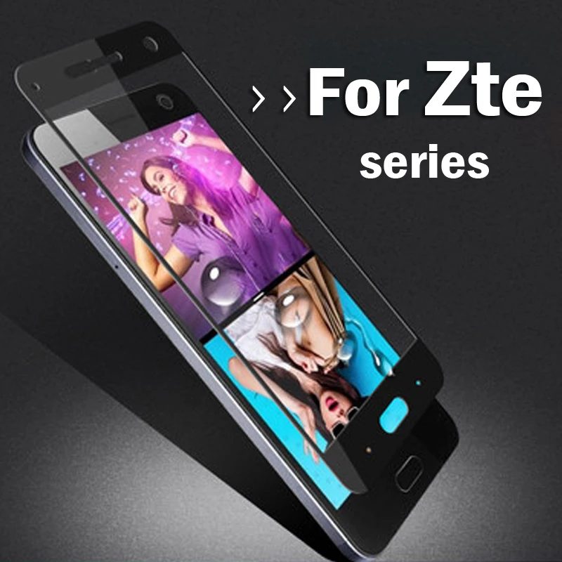 

For Zte Blade V Protective Glass Z17 Mini Glass Screen Protector Z11 Minis s V8 8 Axon 7 Tempered Glas Full Cover Protect Film