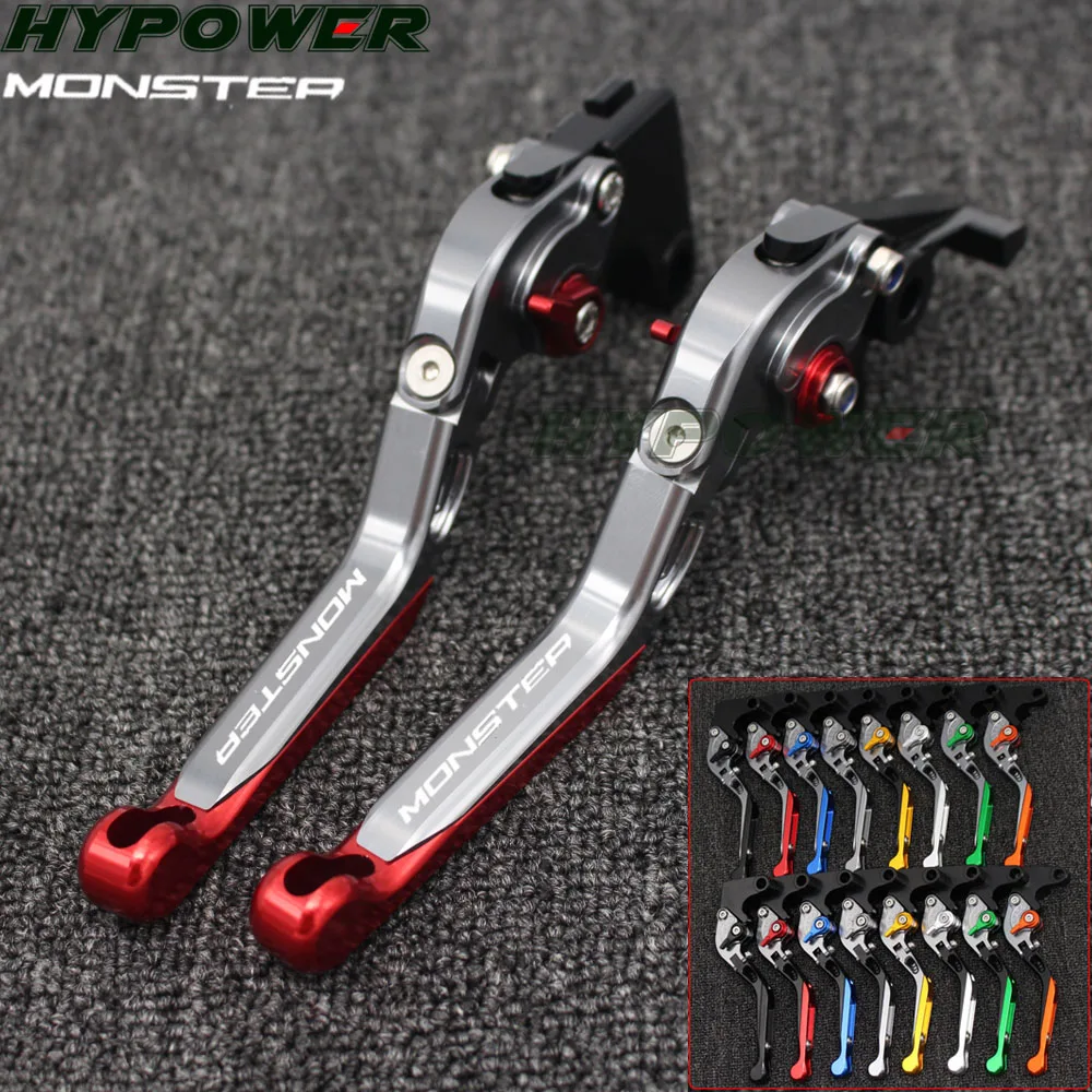 

For DUCATI Monster S4/S4R/900/1000, Multistrada 1000/1100 Motorcycle Adjustable Folding Extendable Brake Clutch Levers