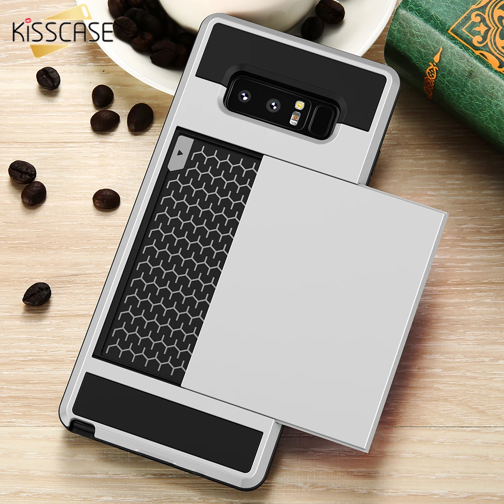 KISSCASE с кармашком для карточек samsung A7 2017 J2 J5 J7 Prime твердый корпус телефона (сделай