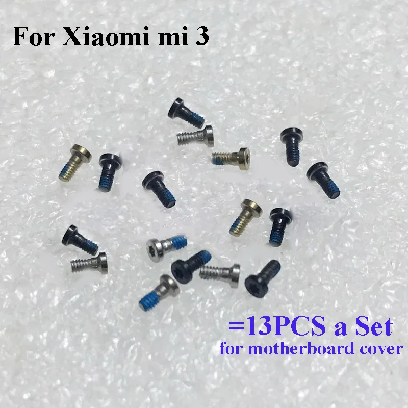 

13PCS a set Screw For Xiaomi Mi 3 Mi3 mainboard motherboard Cover Screws Repair Parts For Xiao mi Mi3