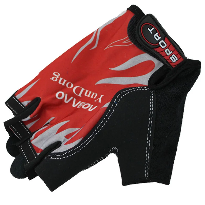 Противоскольжения Половина Finger Gym Team Guantes Ciclismo дышащая Прихватки для мангала тренировки Многофункциональный для Для мужчин и Для женщин g46-2