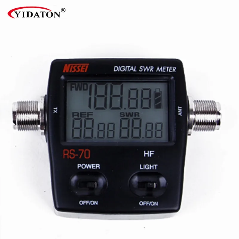 

Digital VHF/UHF Power & SWR Meter / Frequency Counter HF 1.6-60MHz 200W M Type Connector For Handheld Radios Walkie Talkie