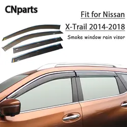 CNparts 4 шт. ABS для Nissan X-Trail T32 2014 2015 2016 2017 2018 автомобилей Дым окна козырек держать свежий воздух конвекции аксессуары