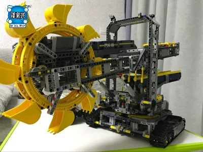

New LEPINE Technic Series Bucket Wheel Excavator Model Assembling Building Blocks Brick Toy Educational Gifts with Figures