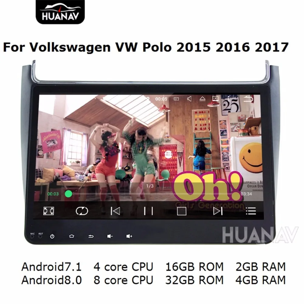 Автомобильный GPS-навигатор для Volkswagen VW Polo 2015 2016 2017 стерео система с спутниковой