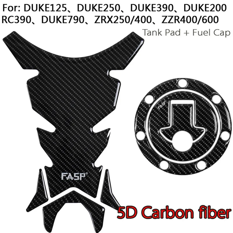 

Tank pad Fuel Cap Decal Sticker Pure Carbon FOR KTM 390 250 200