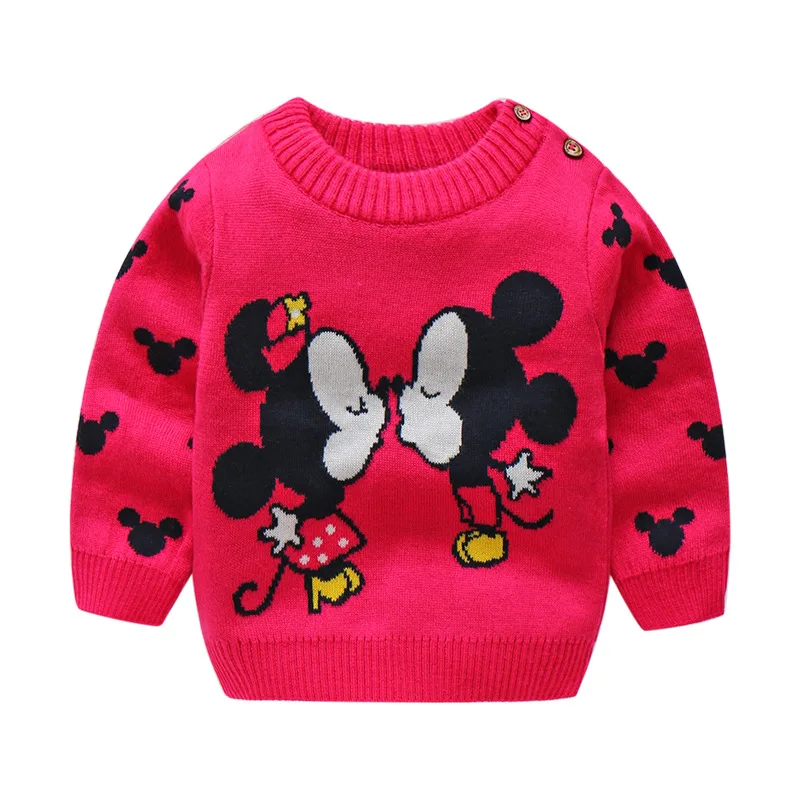 BibiCola/весенне-осенний свитер для маленьких девочек; детская повседневная одежда из хлопка; свитер с длинными рукавами и рисунком для девочек; пуловер; colthing