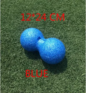 EPP Лакросс мяч фитнес арахисовый мяч Кроссфит терапия спортзал упражнения для расслабления Массажный мяч для йоги - Цвет: BLUE 24 CM