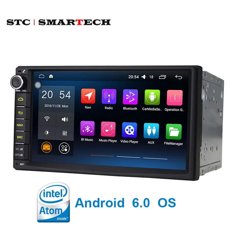 Intel 3G R PC 4 ядра 2Din Android 6.0 Универсальный Аудиомагнитолы автомобильные Hi-Fi стерео GPS
