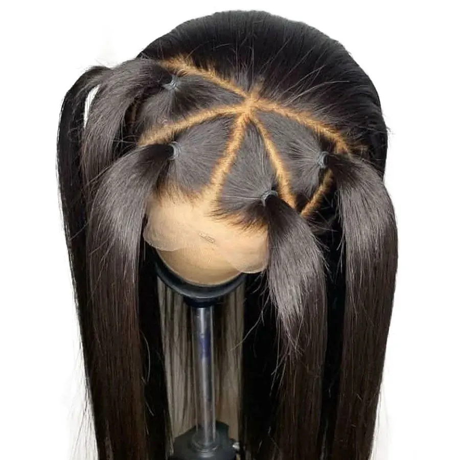 Elva прямые волосы 360 кружево спереди al парик для черный для женщин синтетические волосы на кружеве человеческие волосы парик с ребенком вол