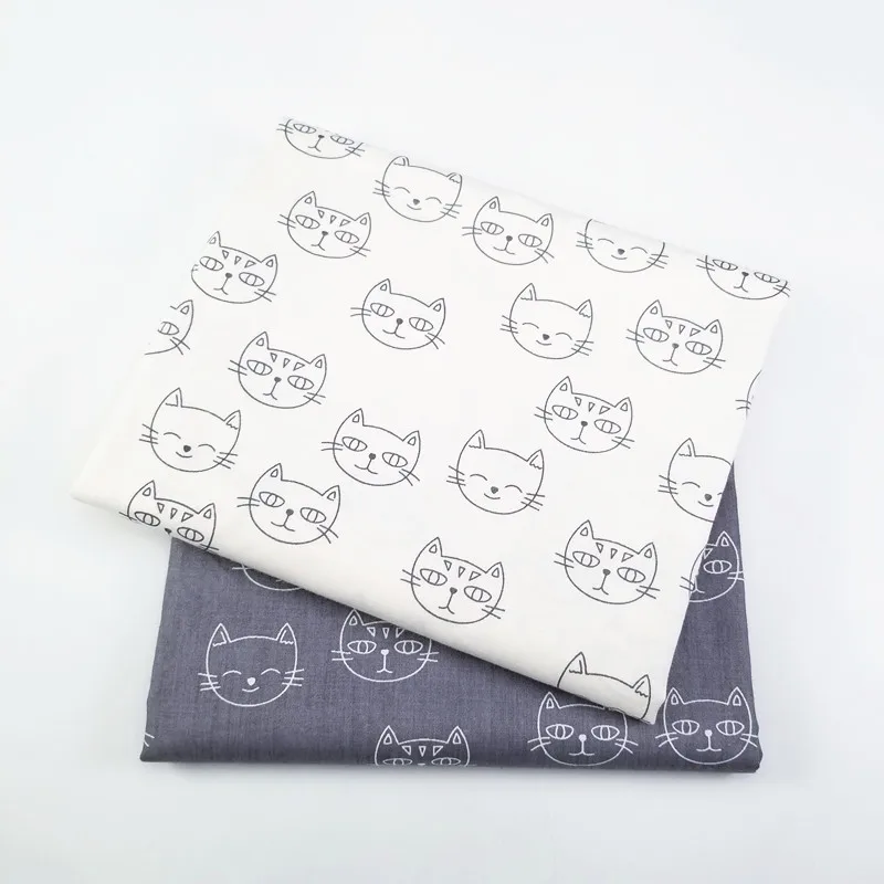 

50*160cm Printed Cats Kids Twill Cotton Fabric,Patchwork Cloth,DIY Sewing Quilting Fat Quarters Material For Baby&Child