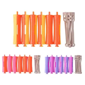 

6pcs Cold Perm Bar Rubber Band Hair Curler Hairdressing Tool(Random Color)