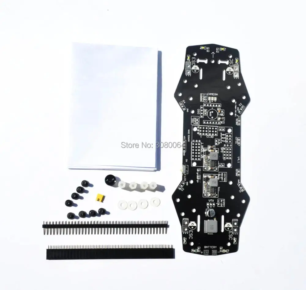 

Power Distribution Board pdb board 5V/12V BEC Buzzer LED Support OSD for F3 CC3D Naze32 Flight Control QAV250 ZMR 250 RC Drone