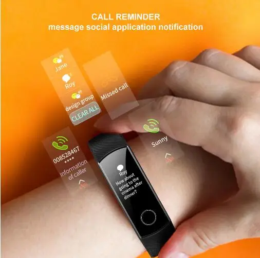 Смарт-браслет huawei Honor Band 5, Оксиметр крови, кислород, волшебный цветной сенсорный экран, плавающий ход, обнаружение пульса, сна