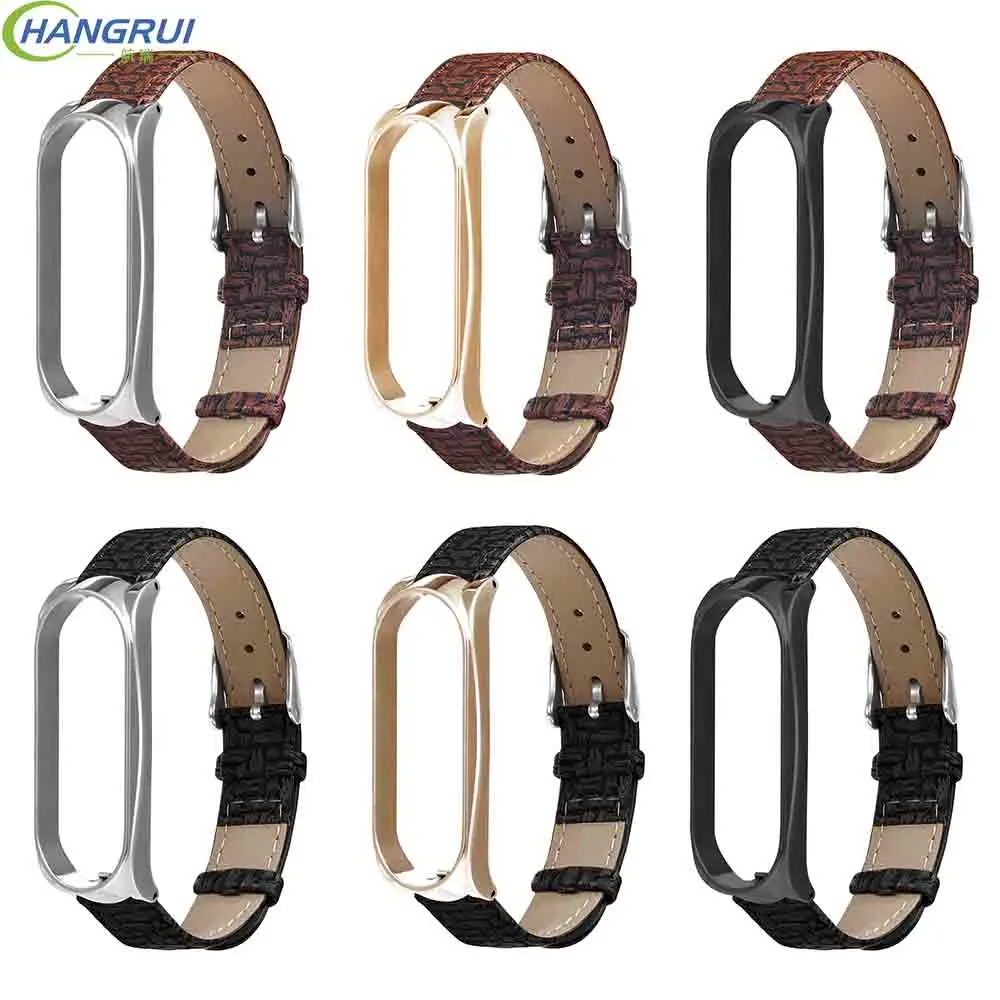 

Leather strap For Mi Band 4 Metal case Wrist strap For Xiaomi Mi Band 3 Stainless steel Wristband For Xiomi band 4 NFC Global