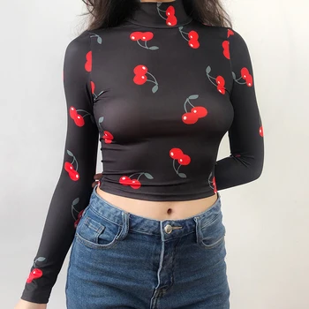 

Long Sleeve Shirt Women Tops , Graphic Tees Women Harajuku Womens Clothing , Streetwear Crop Top Long Sleeve T Shirt Women