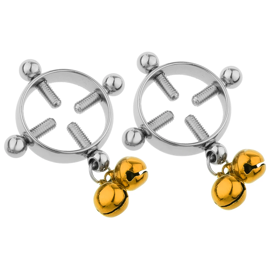2pcs Women Cheater Fake Nipple Ring Shield Ring Screw Body Piercing Circle None Pierced