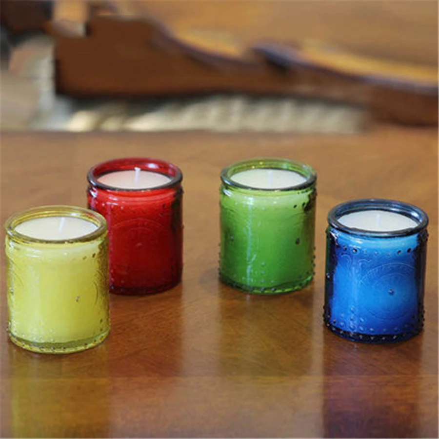 Glass Candle Cup Aromatherapy Bougies D Coratives Velas Topone Scented