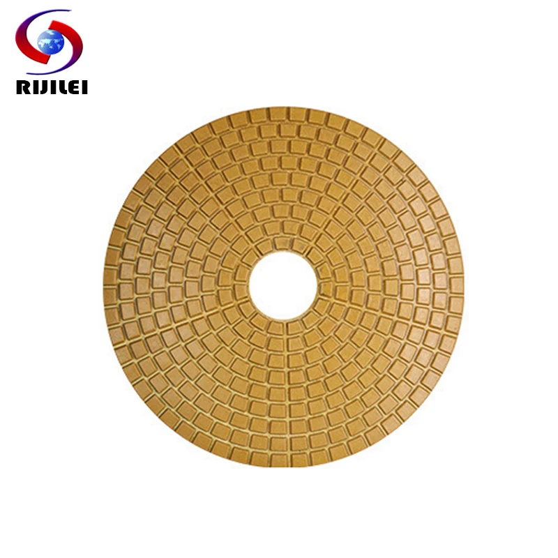 

RIJILEI 200mm Diamond Metal Bond Polishing Pad 8inch Copper Particles Grinding Disc for Granite Marble Stone fast grinding HF02