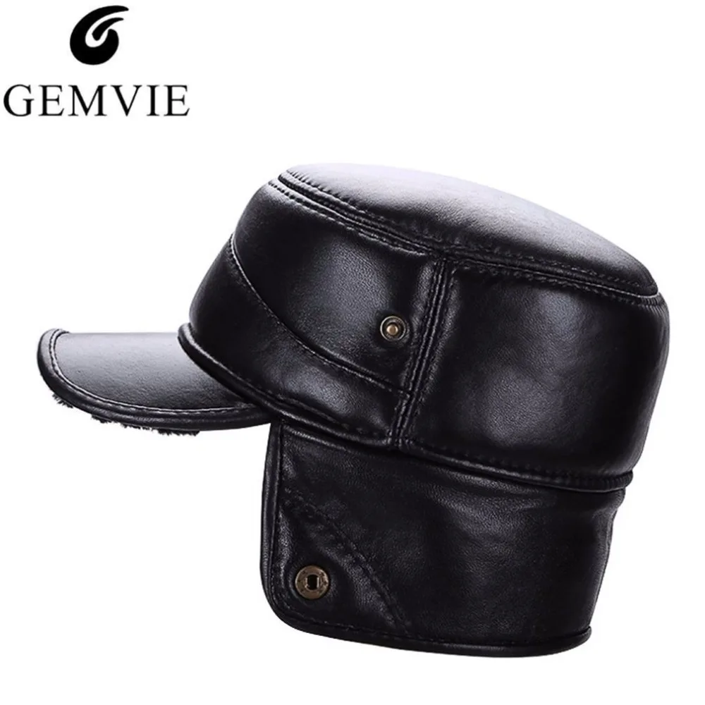 Buy New Winter 100 Genuine Leather Thicken Bomber