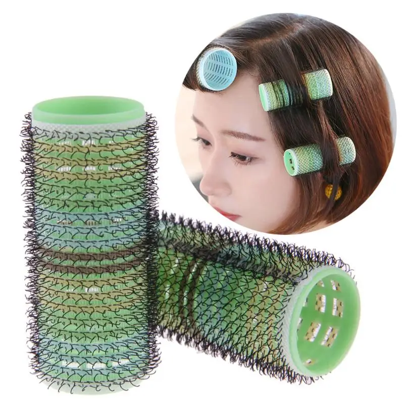 

6Pcs/Lot 3cm Diameter Magic Hair Rollers Home DIY Hair Styling Tool Self Adhesive Hair Curler Wave Curl Hair Maker Rollers