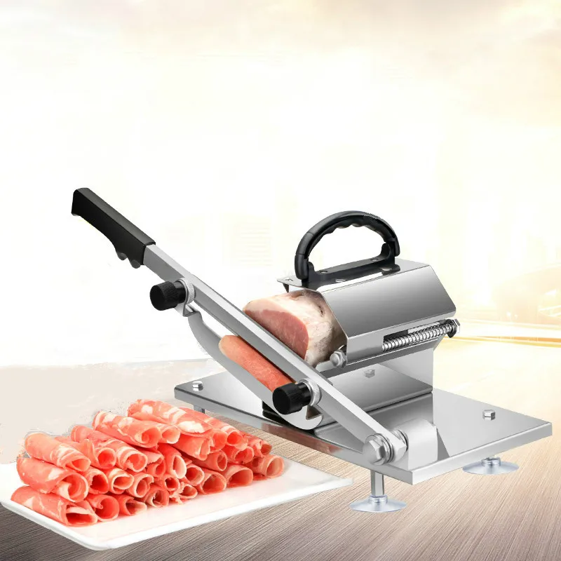 

Meat slicer Slicer Sliced meat cutting machine Manual slicer Automatic meat delivery Desktop Easy-cut frozen beef and mutton