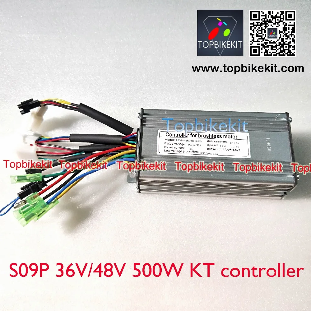 Best Ebike controller S09P 36V 500W 48V 500W KT controller Torque Simulation Square Wave Controller for ebike 500W hub motor 3 Best Ebike controller S09P 36V 500W 48V 500W KT controller Torque Simulation Square Wave Controller for ebike 500W hub motor 3