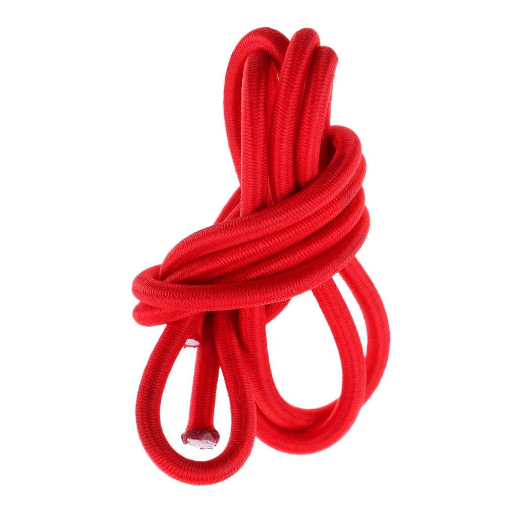 3mm Red Elastic Bungee Rope Shock Cord Ciondolo barche Rimorchi Kayak 