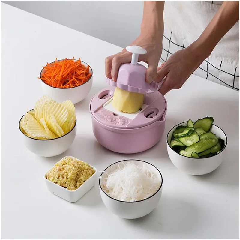 11Pcs Grater Multi Functional Vegetable Cutter tools Potato Peeler grater for carrots Slicer finger protector Kitchen | Дом и сад