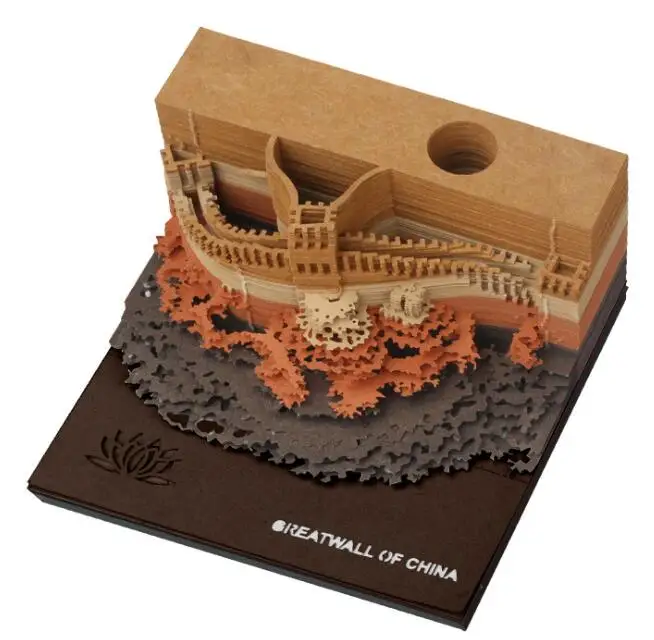 

3D Paper Model Paper Architecture Model Home Office Desk Decoration The Great Wall of China