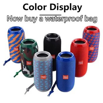 

Xingshenglong Bluetooth Outdoor Speaker Waterproof Portable Wireless Column Loudspeaker Box Support TF Card FM Radio Aux Input