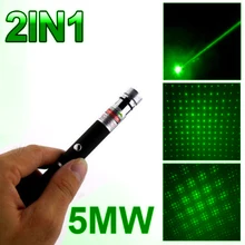 Súper Potente Puntero Láser Pluma Caneta 2in1 Puntero Láser 5 mw Potente Láser Verde Violeta Lazer Verde Con Tapa de Estrellas alta calidad