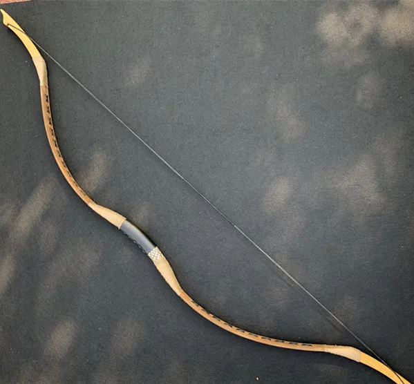 

Hungarian style 20-60 Lbs Archery Handmade Hunting bow brown Longbow Recurve bow Traditional bow