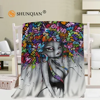 

Custom big size vinie graffiti Blankets for beds Falafel warm winter sleeping sofa blanket 56x80inch 50X60inch 40X50inch