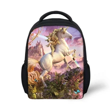 Индивидуальная сумка с единорогом рюкзак школьный для девочек мальчиков детей печать Школьные Сумки Sac Licorne Trousse LicorneDrop