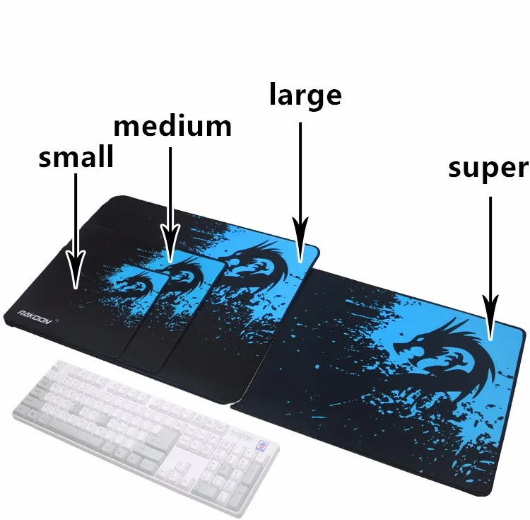 Rakoon большой игровой коврик для мыши запирающийся край 3 размера коврик для мыши Интернет-бар коврик для мыши, Скорость версия для Pro Gamer
