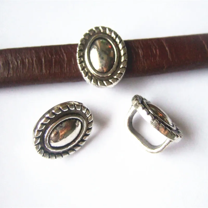 

20pcs Licorice Leather Slider Spacer Beads Findings