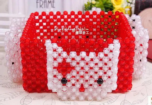 Handmade Beads Wedding Candy Tray Dish Jar Fruit Platter Home