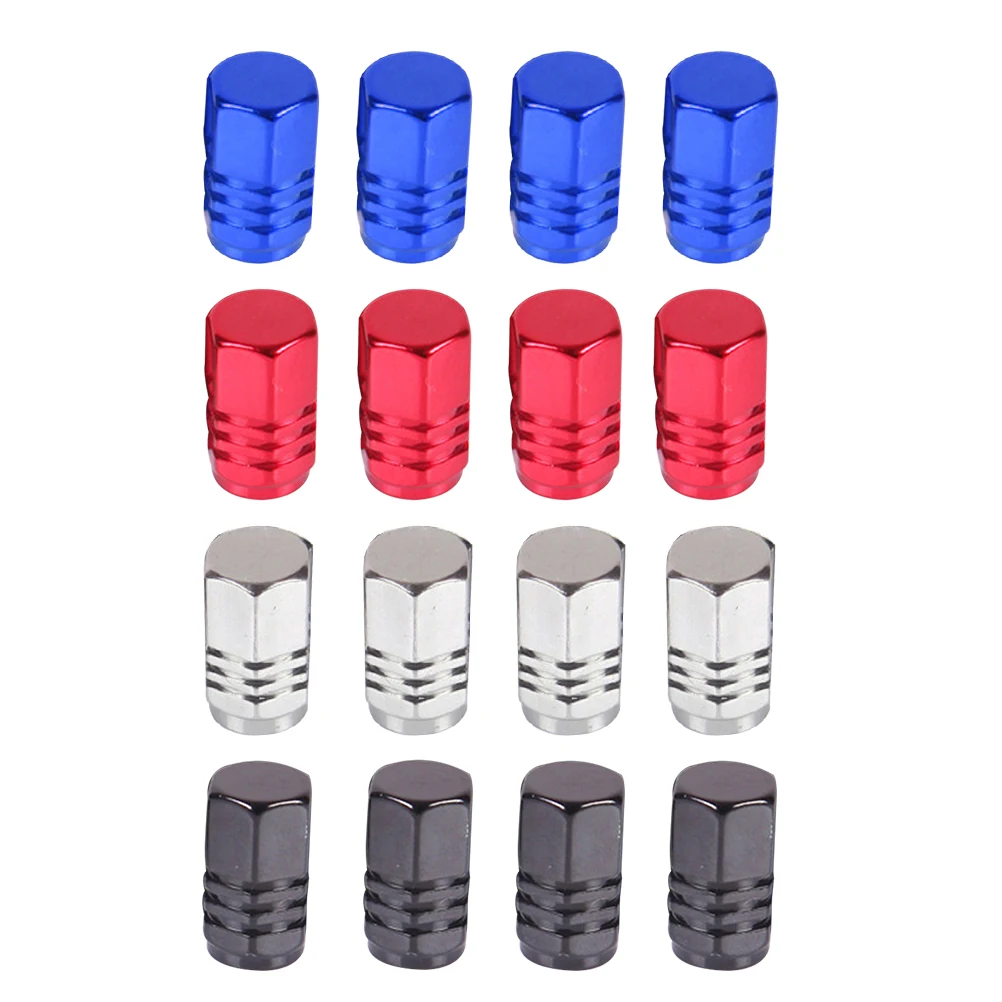 

12PCS/3Set Tyre Valve Cap Practical Durable Aluminum Material Rustproof Tire Valve Caps for SUV Truck Automobile Van A20