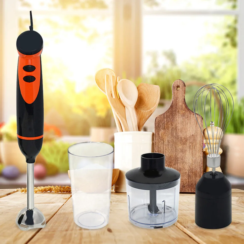 

300W Blender Food Hand Mixer Electric Meat Grinder Handhled Vegetable Grinding Machine Food Processor with Chopper Whisk