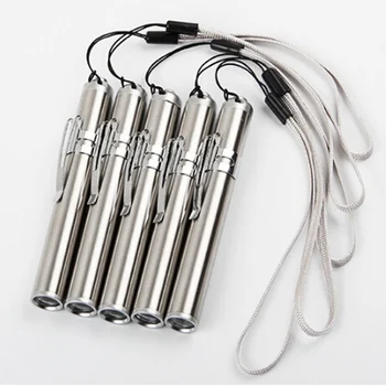 

Strong light led flashlight stainless water proof mini flashlight outdoor portable lamp ( battery not included )
