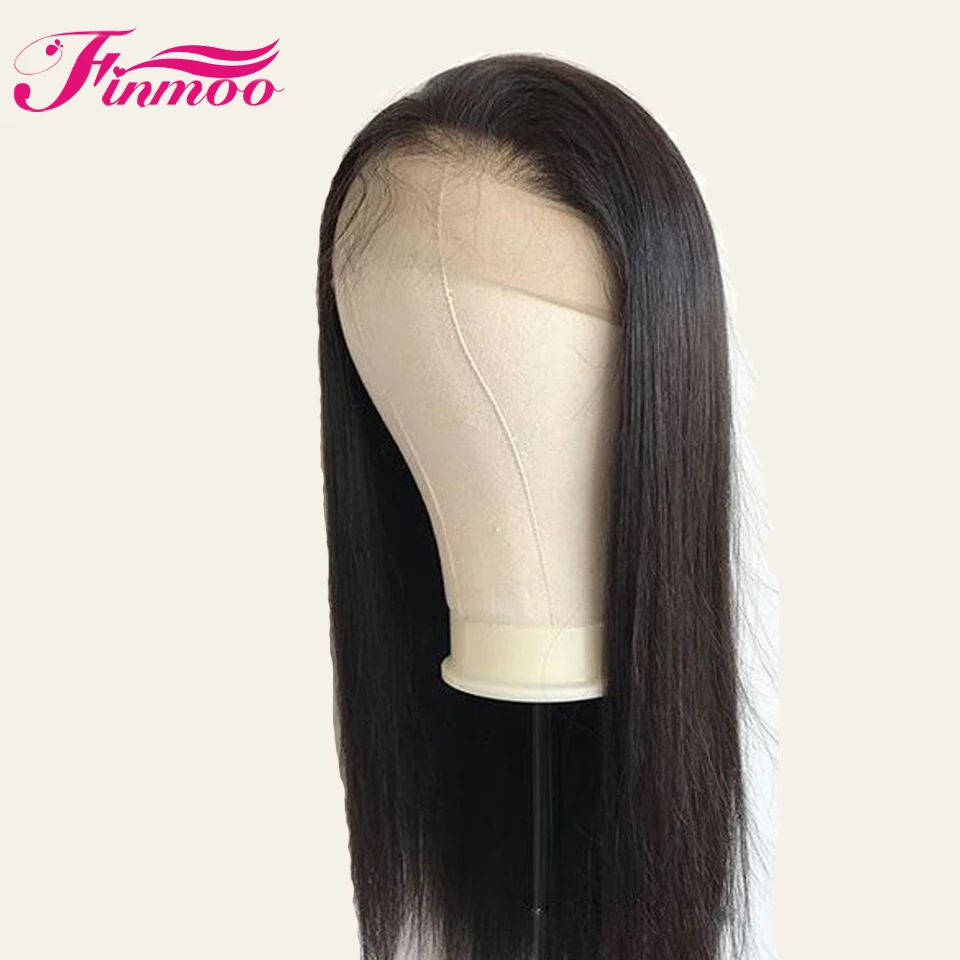 

Straight Lace Front Human Hair Wigs Bleached Knot Free Part Malaysia Remy Hair With Baby Hair Natural Hairline 150% Density