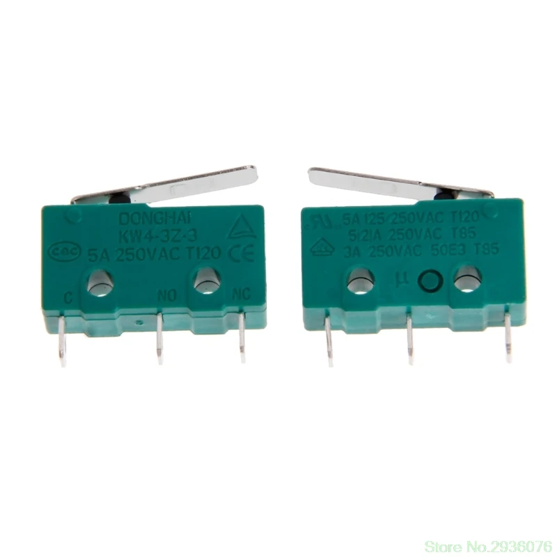 

2019 New 5Pcs 3D Printer Accessories KW4-3Z-3 Straight Shank Micro Limit Switchs