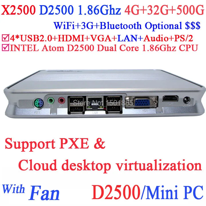 Lowest Price Cost-effective new Atom mini pc X2500 thin client mini pc windows with Intel Atom D2500 Dual core 1.86Ghz DX10.1 Lowest Price Cost-effective new Atom mini pc X2500 thin client mini pc windows with Intel Atom D2500 Dual core 1.86Ghz DX10.1