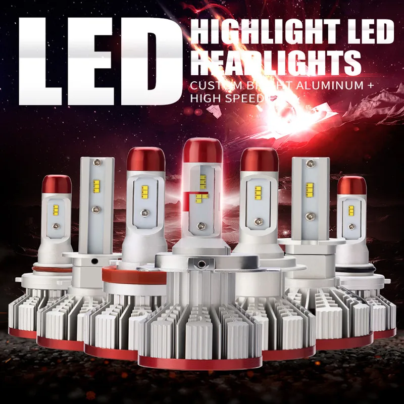 LDDCZENGHUITEC автомобильная светодиодная лампа для Фары H4/H7/H11/H13/9005/9006/H3/H1