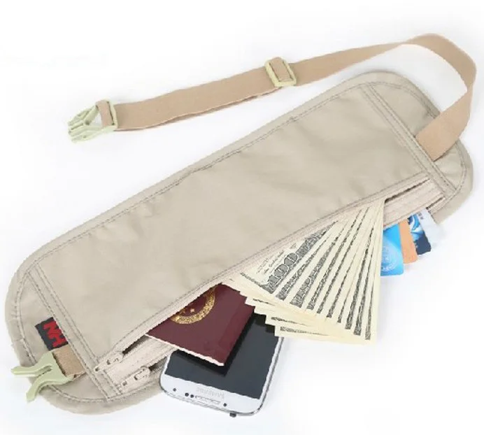 Deluxe Travel Pouch Hidden Passport ID Holder Compact Security Money