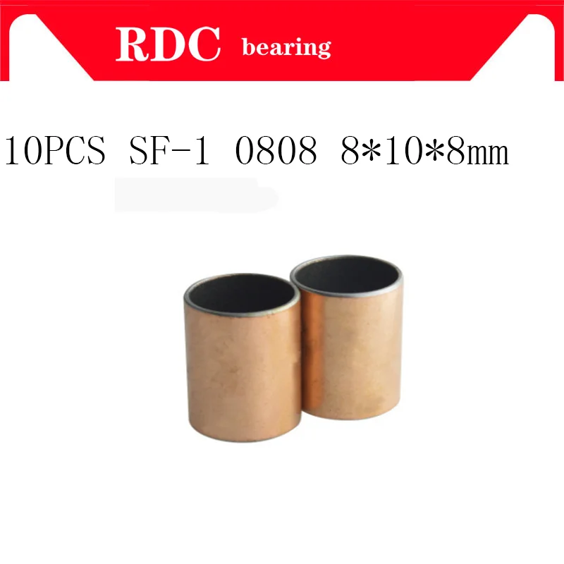 0808 Free shipping 10pcs SF 1 8x10x8 mm High quality Self Lubricating