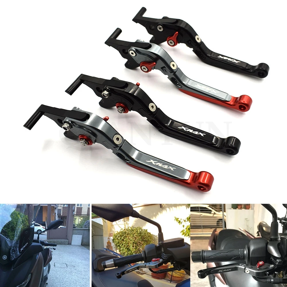

For YAMAHA X MAX XMAX 300 XMAX300 2017 2018 Motorcycle Brake Clutch Levers CNC Adjustable Folding Brake Levers Moto Accessories