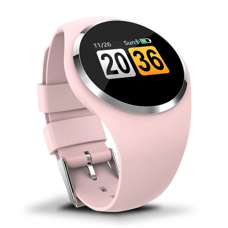 LIGE новые модные часы Smart Watch Для женщин физиологические напоминание о частоте пульса крови Давление монитор водонепроницаемой экш-Фитнес часы - Цвет: Pink